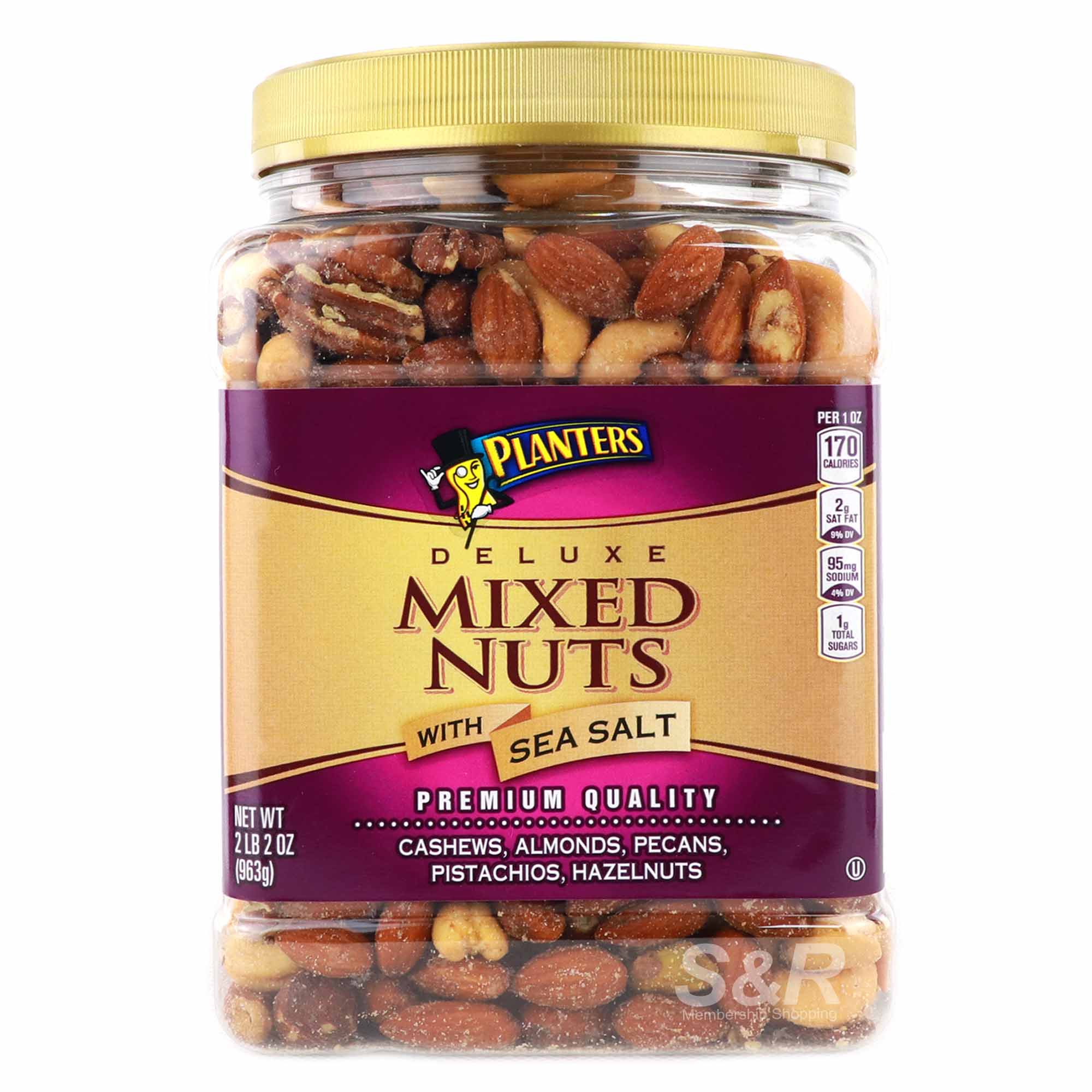 Planters Deluxe Mixed Nuts with Sea Salt 963g